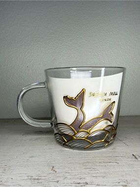NEW Starbucks 2020 50th Anniversary Ltd Edition Mermaid Tails Glass Mug Taiwan